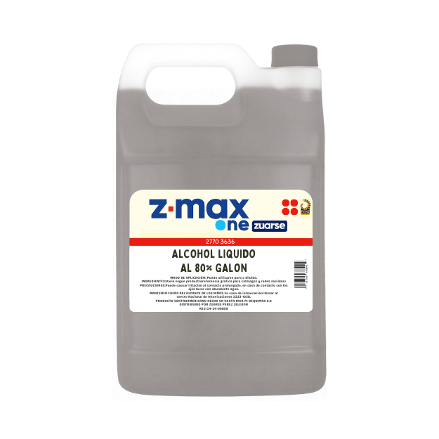 Z-MAX ONE ALCOHOL 80% LIQUIDO GALON
