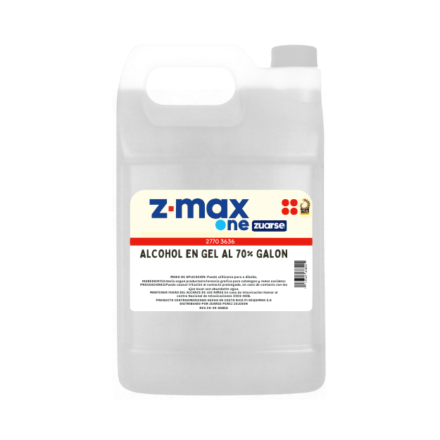 Z-MAX ONE ALCOHOL GEL 70% GALON