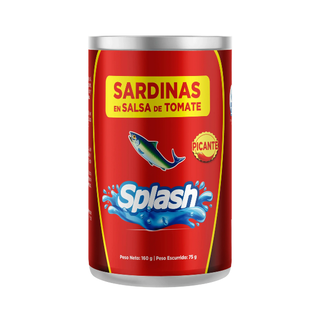 SPLASH SARDINA PICANTE 160G /48