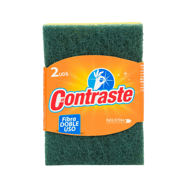 CONTRASTE ESPONJA DOBLE USO 2 PACK 1X60