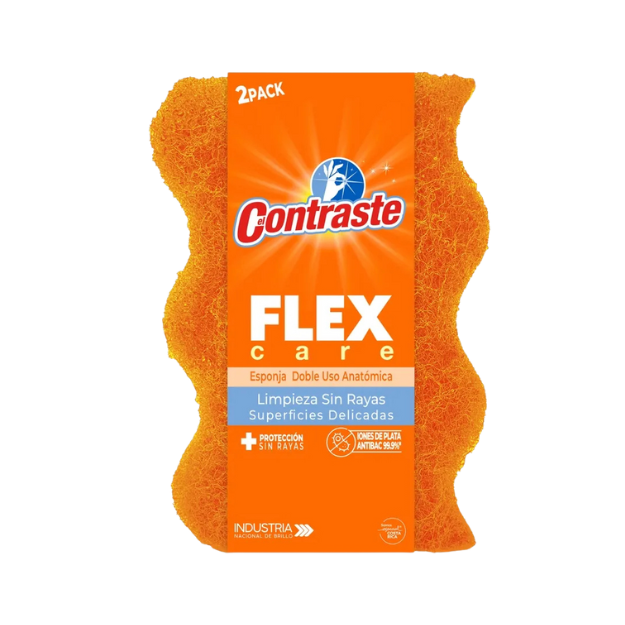 CONTRASTE DOBLE USO ANATOMICA FLEX NARANJA 2 PACK  /30