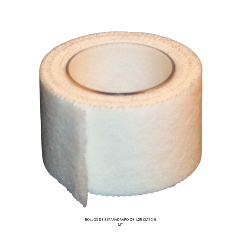 ROLLOS DE ESPARADRAPO DE 1,25 CMS X 5 MT