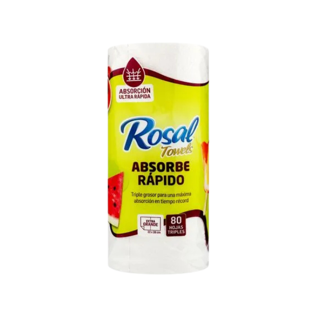 ROSAL TOALLA RAPIDA ABSORCION 80H /24