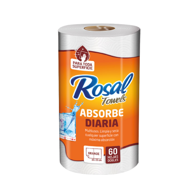 ROSAL TOALLA ABSORBE DIARIA 60H /24