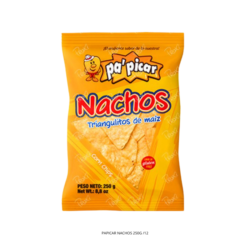 PAPICAR NACHOS 250G /12