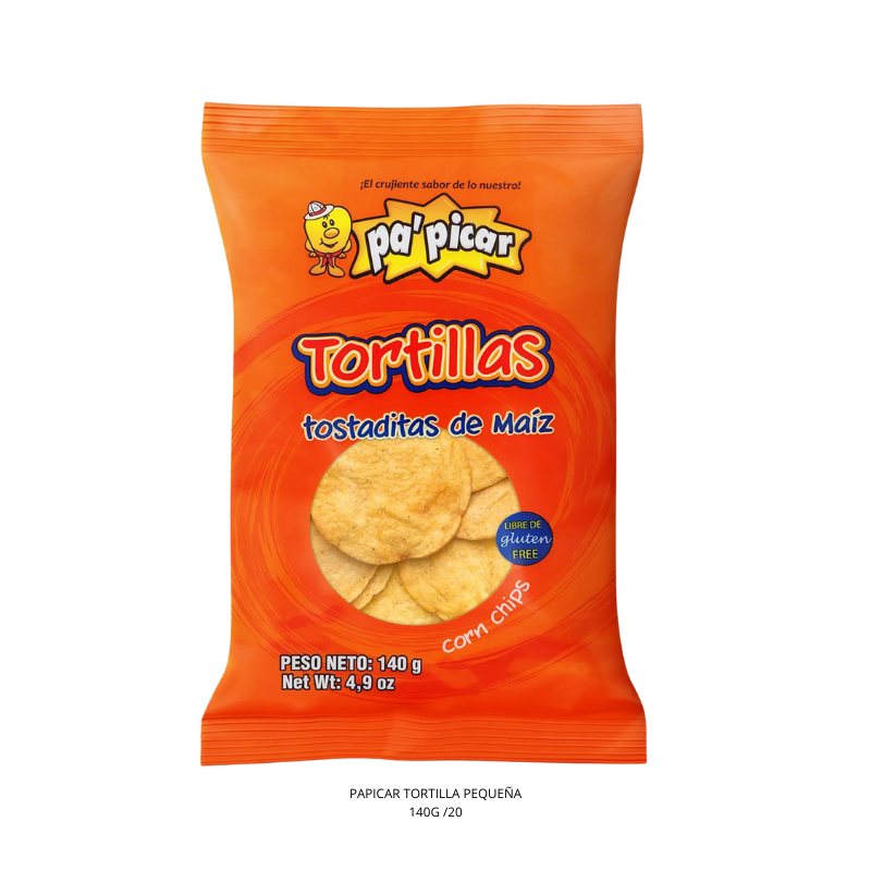 PAPICAR TORTILLA PEQUEÑA 140G /20