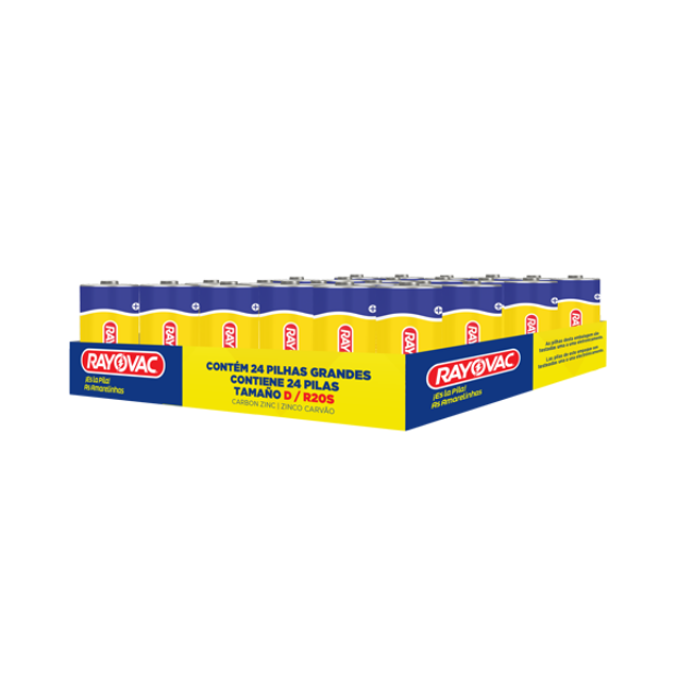 ROV BATERIA ZC D 1.5V BANDEJA DE 24 /12 (1015)