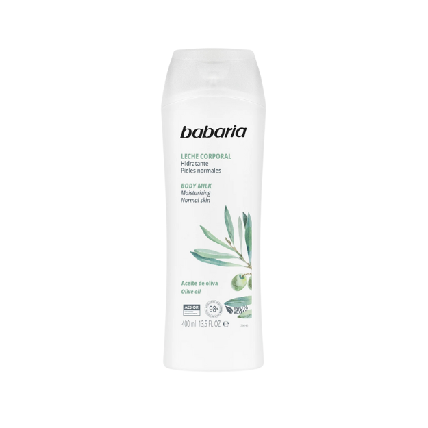 BABARIA CREMA BODY MILK ACEITE DE OLIVA 400ML /12