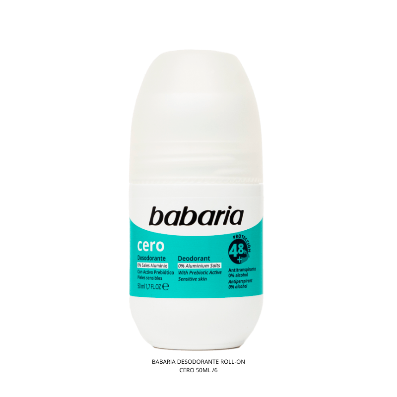 BABARIA DESODORANTE ROLL-ON CERO 50ML /6