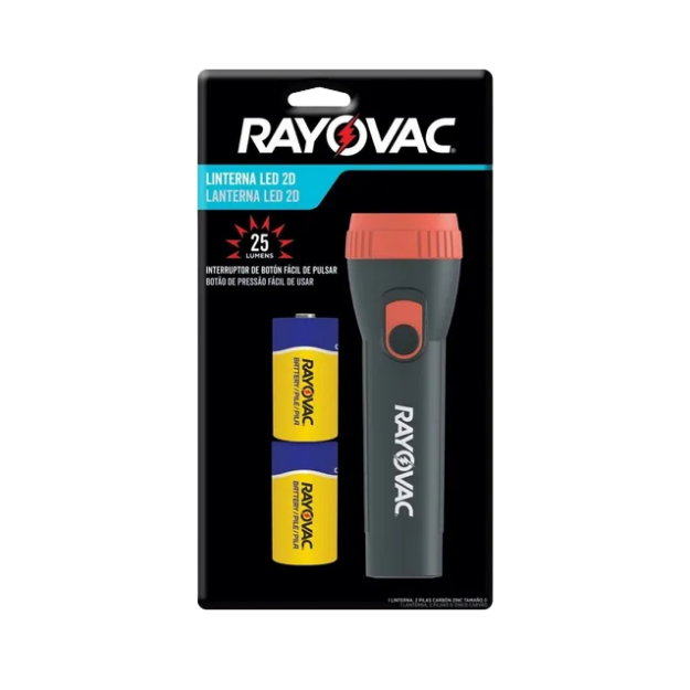 ROV LINTERNA LED OPP CON BATERIAS 2D /6 (4695)